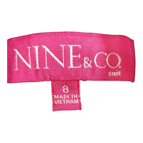 Nine & Co Suit, gray pinstripe Sz 8 - Picture 7 of 13